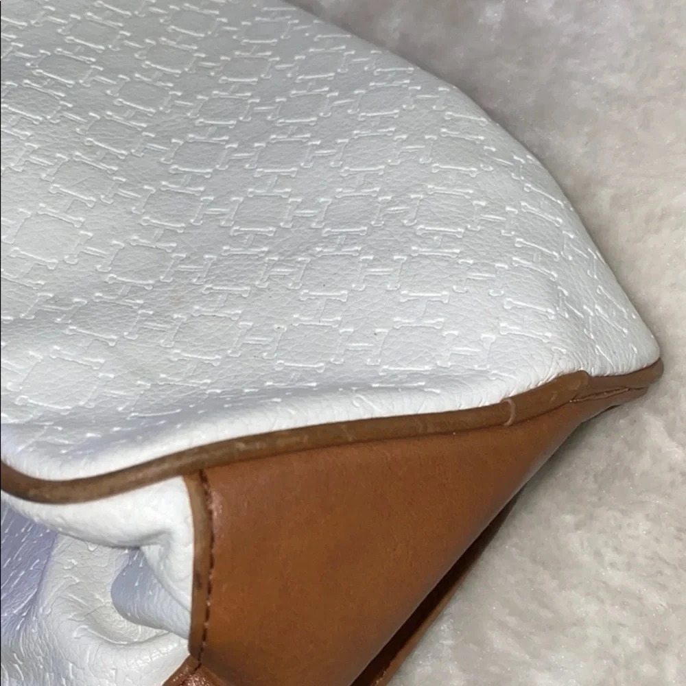 Tommy Hilfiger white tan leather tote-bag - Picture 14 of 14